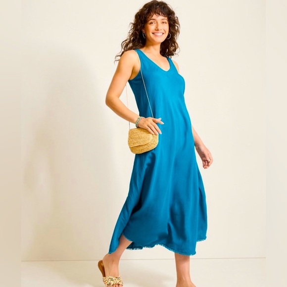 NWT Tommy Bahama St. Lucia Linen Blend Dress - Picture 9 of 9